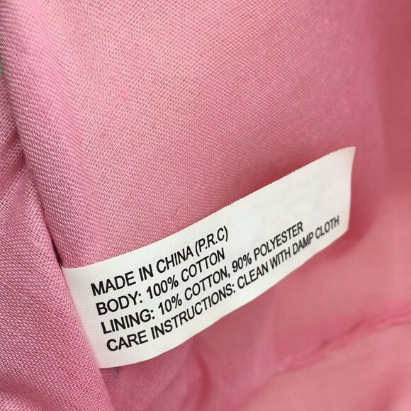 Oscar de la Renta Navy Blue and Cream Striped Padded Makeup / Cosmetic Bag - Picture 11 of 16